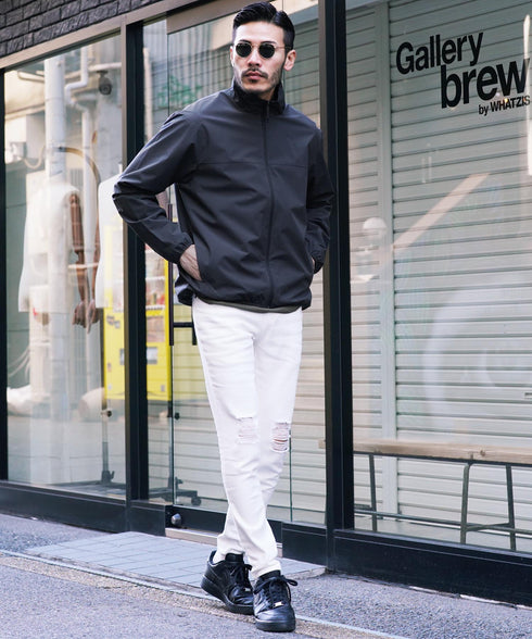 チャコールグレー(スタンドカラー) MODEL : GO 180cm 66kg Lsize