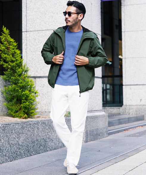 カーキ(パーカー) MODEL : GO 180cm 66kg Lsize