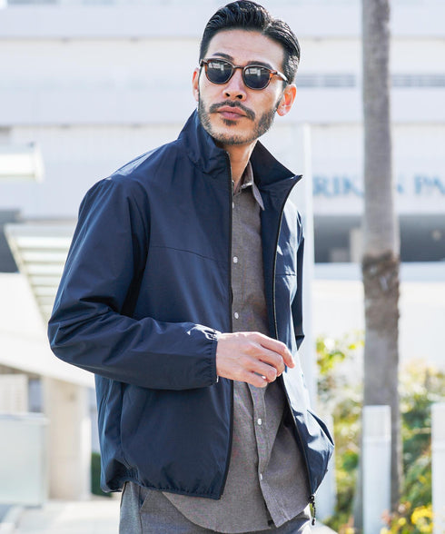 ネイビー(スタンドカラー) MODEL : GO 180cm 66kg Lsize