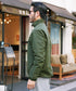 カーキ(スタンドカラー) MODEL : GO 180cm 66kg Lsize