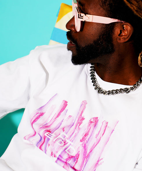 ホワイト/パープル 178cm/78kg 着用サイズXL