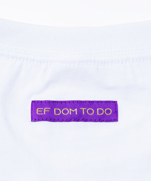 EF DOM TO DO / イーエフダムトゥードゥー Whats up? グラフィック Tシャツ 半袖 プリント ショートスリーブTEE