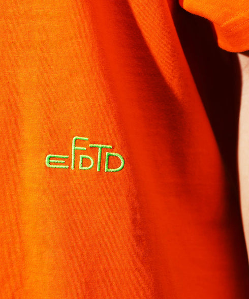 EF DOM TO DO / イーエフダムトゥードゥー ロゴ刺繍 Tシャツ 半袖 ショートスリーブTEE