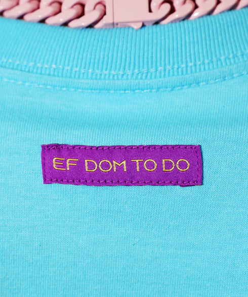 EF DOM TO DO / イーエフダムトゥードゥー ロゴ刺繍 Tシャツ 半袖 ショートスリーブTEE
