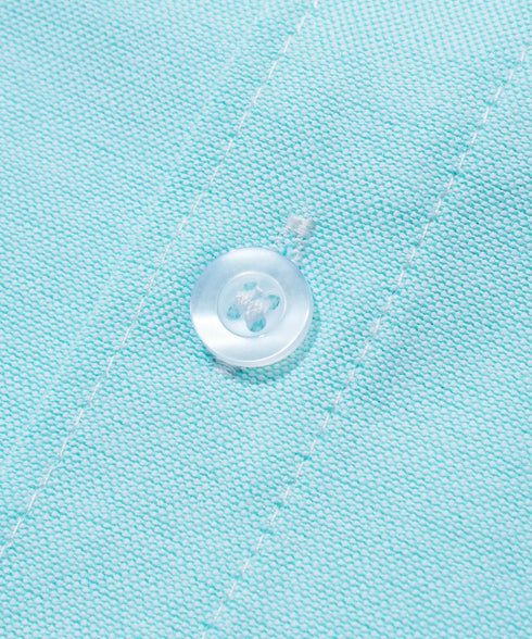 EF DOM TO DO / イーエフダムトゥードゥー ラグラン オックスシャツ 半袖 セットアップ オーバー ロゴ刺繍 ワンポイント