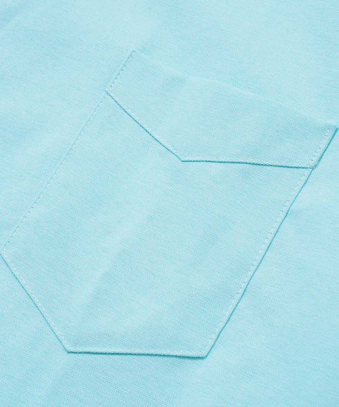 EF DOM TO DO / イーエフダムトゥードゥー ラグラン オックスシャツ 半袖 セットアップ オーバー ロゴ刺繍 ワンポイント