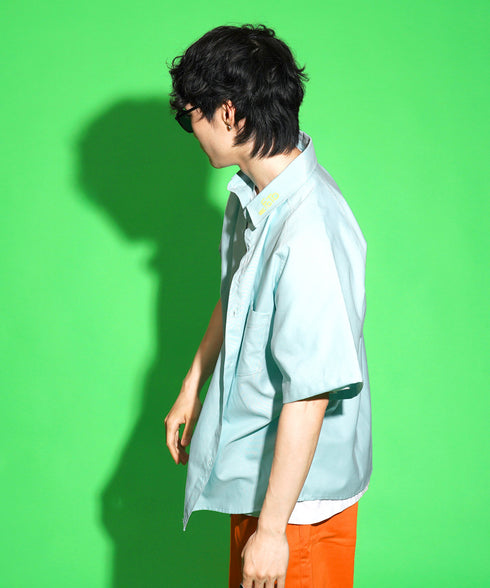 ターコイズブルー 169cm/53kg 着用サイズXL