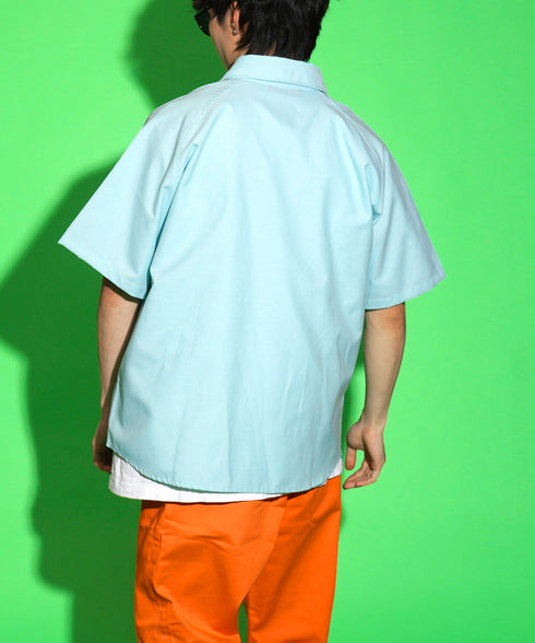 ターコイズブルー 169cm/53kg 着用サイズXL