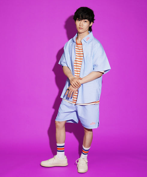 スカイブルー 169cm/53kg 着用サイズXL