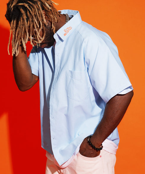 スカイブルー 178cm/78kg 着用サイズXL