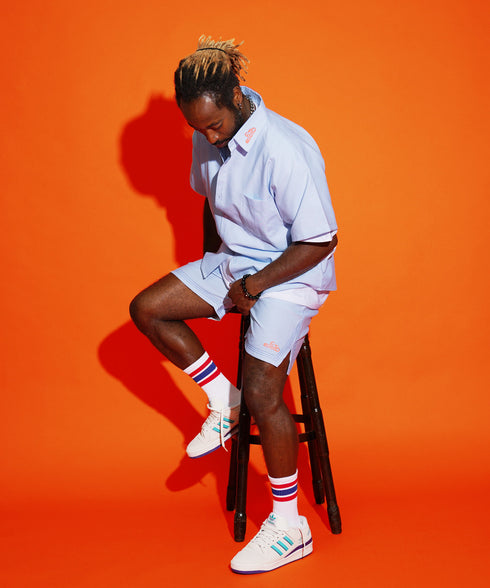 スカイブルー 178cm/78kg 着用サイズXL