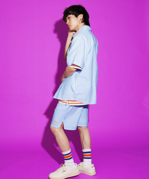 スカイブルー 169cm/53kg 着用サイズXL