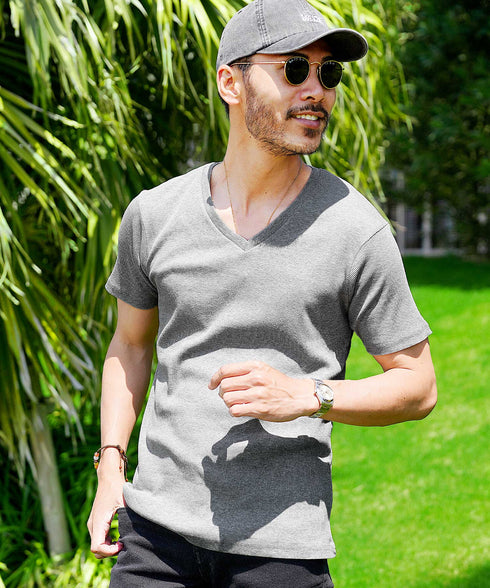 杢グレー MODEL : GO 180cm 66kg Lsize