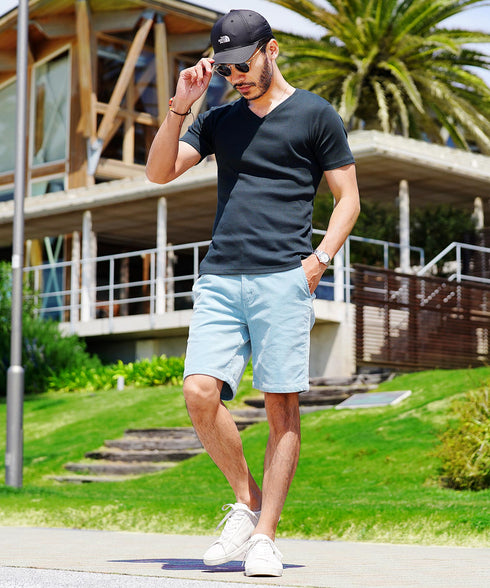 ネイビー MODEL : GO 180cm 66kg Lsize