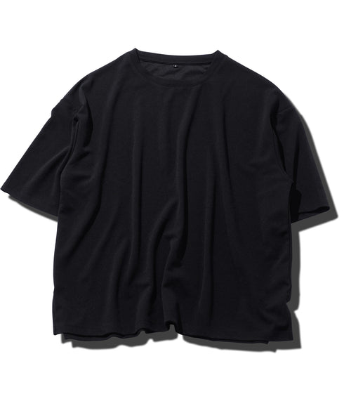 UVカット梨地 裾スリット入りBIGTシャツ