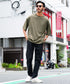 UVカット梨地 裾スリット入りBIGTシャツ