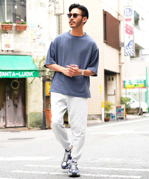 UVカット梨地 裾スリット入りBIGTシャツ