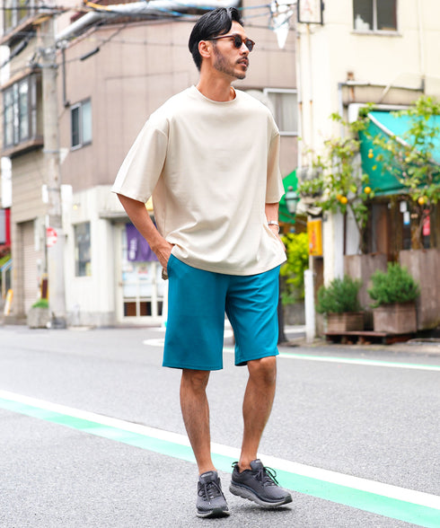 UVカット梨地 裾スリット入りBIGTシャツ