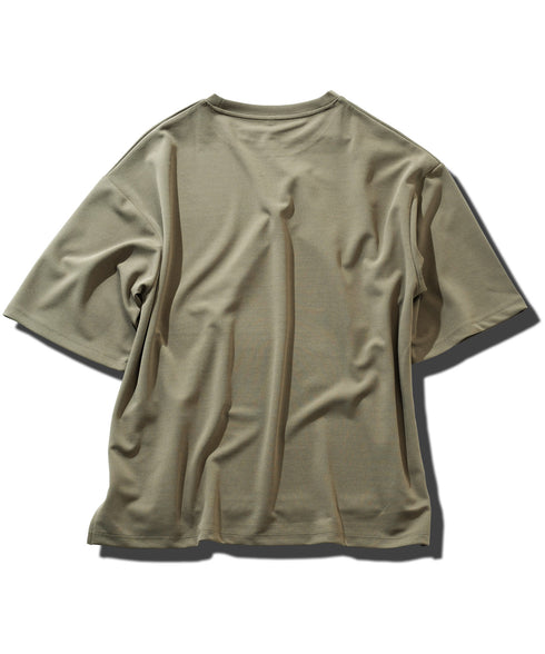 UVカット梨地 裾スリット入りBIGTシャツ