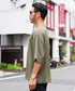 UVカット梨地 裾スリット入りBIGTシャツ