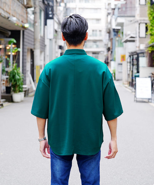 UVカット梨地BIGサイズシャツ