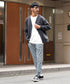 杢グレー MODEL : GO 180cm 66kg Lsize