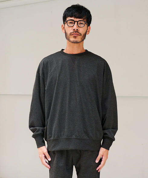 杢チャコールグレー MODEL : GO 180cm 66kg Lsize