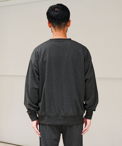 杢チャコールグレー MODEL : GO 180cm 66kg Lsize