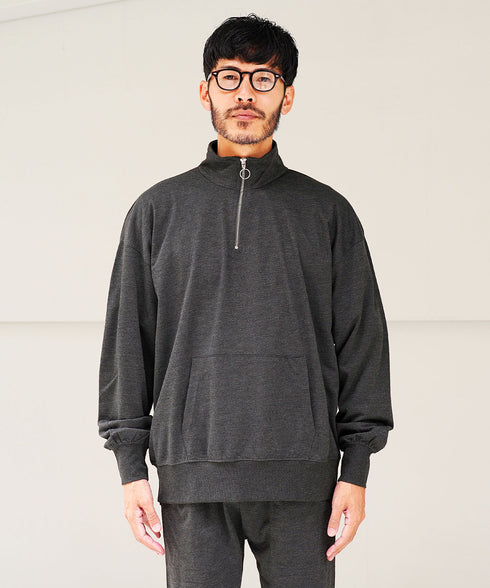 杢チャコールグレー MODEL : GO 180cm 66kg Lsize