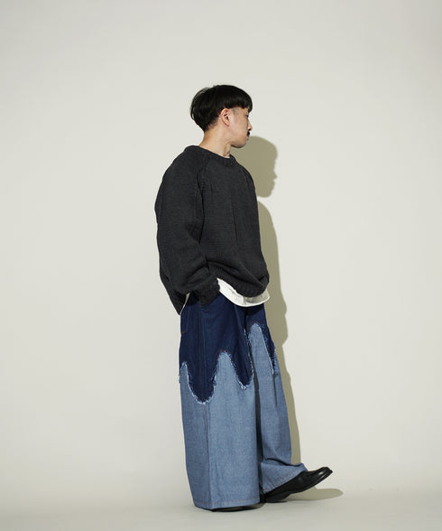 H163 / 着用サイズ: S インディゴブルー