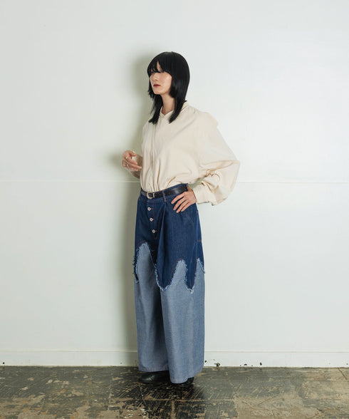 H167 / 着用サイズ:M インディゴブルー 着用トップス:217159