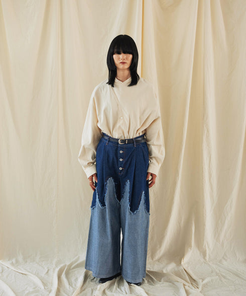 H167 / 着用サイズ:M インディゴブルー 着用トップス:217159