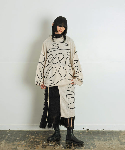 H167 / 着用サイズ: FREE ベージュ
着用トップス:217317 ボトムス:217151