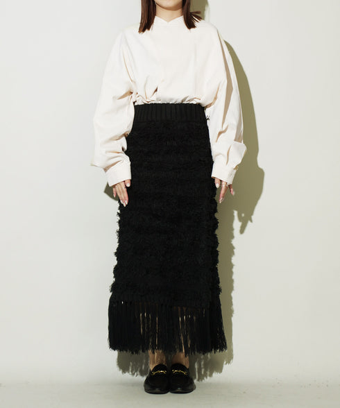 H161 / 着用サイズ: FREE ブラック 着用トップス:217159