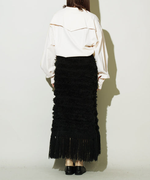 H161 / 着用サイズ: FREE ブラック 着用トップス:217159