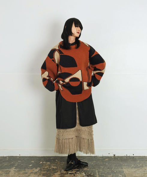 H167 / 着用サイズ: FREE ベージュ
着用シャツ:217167 ニット:217149