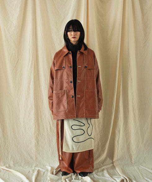 H167 / 着用サイズ: M ブラウン
着用ニット:217162 スカート:217151 ボトムス:217164