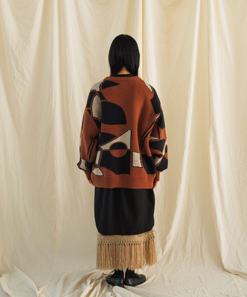 H167 / 着用サイズ: M オレンジ 着用シャツ:217167 スカート:217155