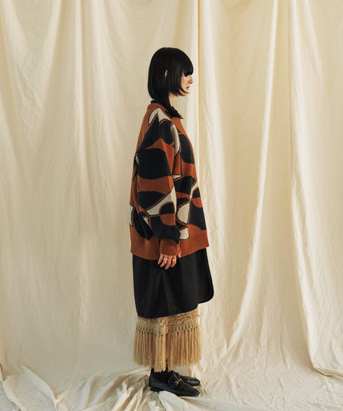 H167 / 着用サイズ: M オレンジ 着用シャツ:217167 スカート:217155