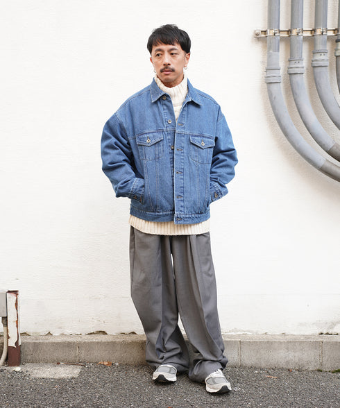 H163 / 着用サイズ: S アイボリー 着用アウター:218710 ボトムス:218717