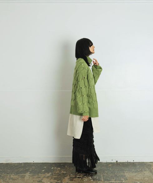 H167 / 着用サイズ:M グリーン 着用インナー:217170 着用ボトムス:217155