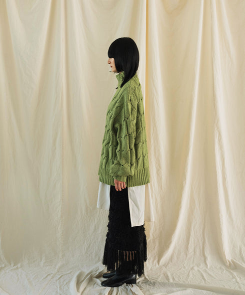 H167 / 着用サイズ: M グリーン 着用インナー:217170 ボトムス:217155