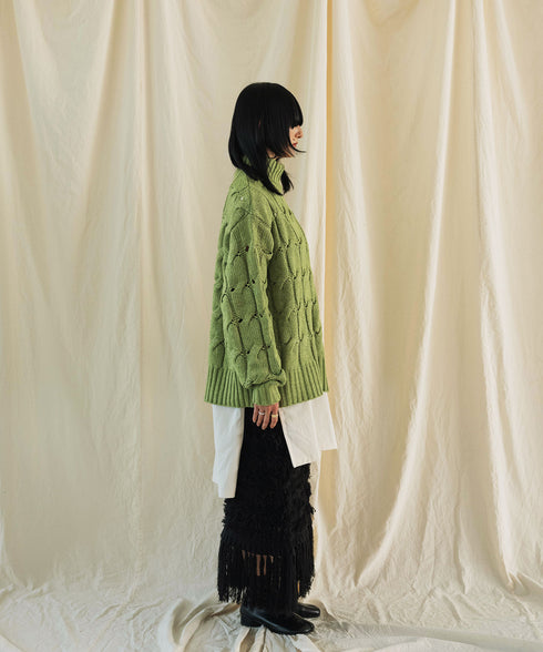 H167 / 着用サイズ:M グリーン 着用インナー:217170 着用ボトムス:217155