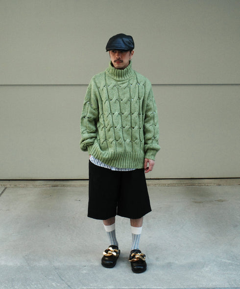 H163 / 着用サイズ:S グリーン