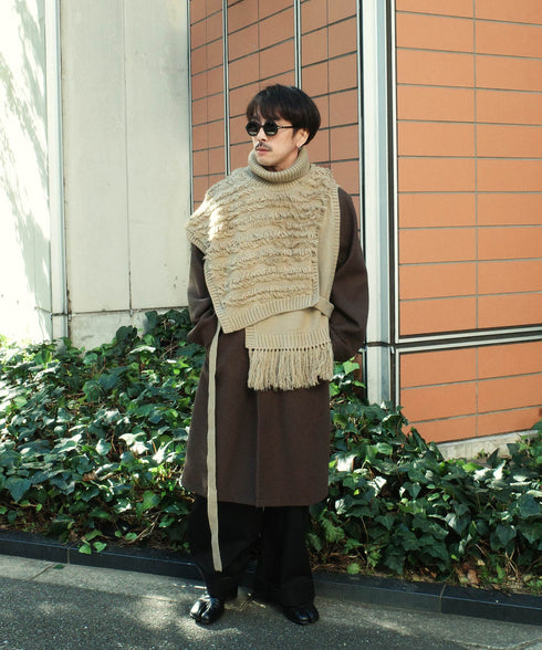 H163 / 着用サイズ: FREE ベージュ