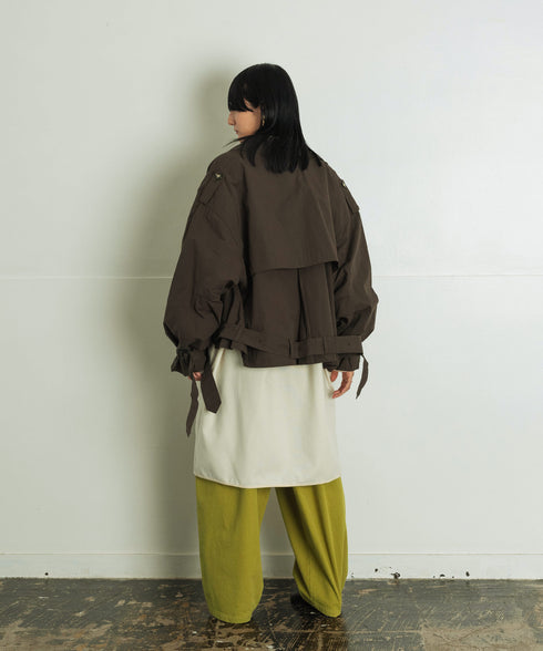 H167 / 着用サイズ: M グリーン
着用アウター:216360 トップス:217167