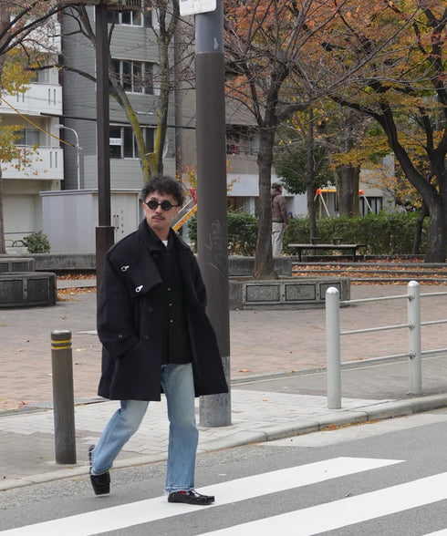 H163 / 着用サイズ:S ブラック