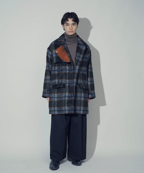 H180 / 着用サイズ: L ネイビーチェック