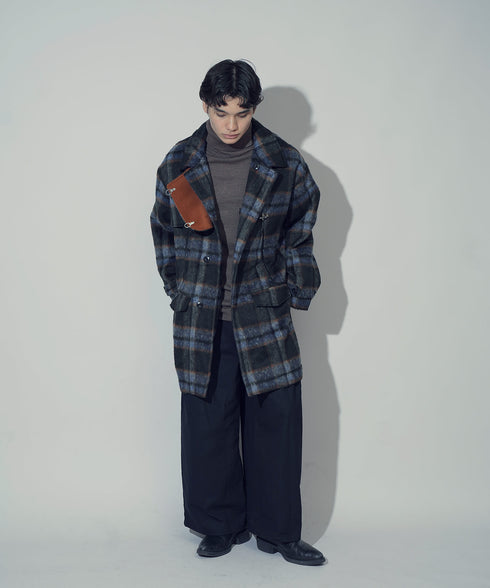 H180 / 着用サイズ: L ネイビーチェック