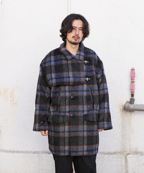 H175 / 着用サイズ:M ネイビーチェック